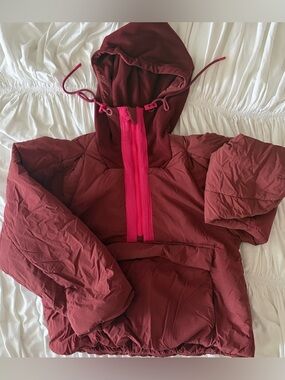Free People Movement: In a Pillow Packable Puffer Pullover, Sour Cherry